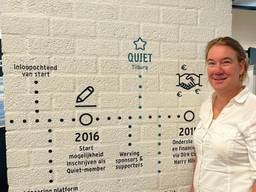 Chantal van Rijswijk in het pand van Quiet in Tilburg (foto: Pieter Soethout).