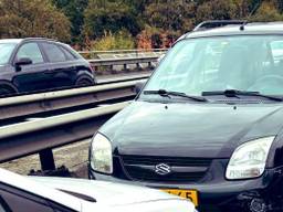 Een beeld van de situatie op de A67 (foto: weginspecteur Robert).