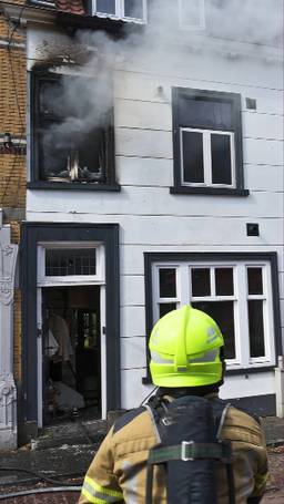 Woning in brand