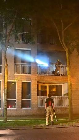 Brand door pridevlag