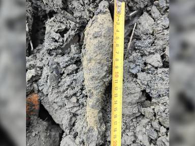 De bijzondere granaat die werd gevonden in Breda (foto: EOD)