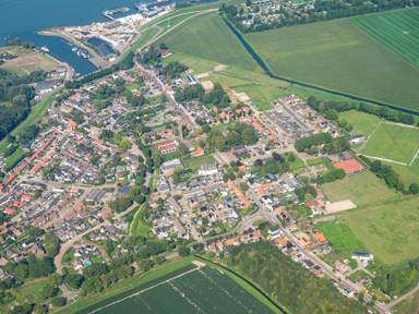 Het dorp Moerdijk (foto: ANP).