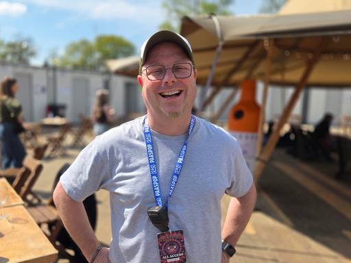 Mobile hospital unit at Paaspop Festival