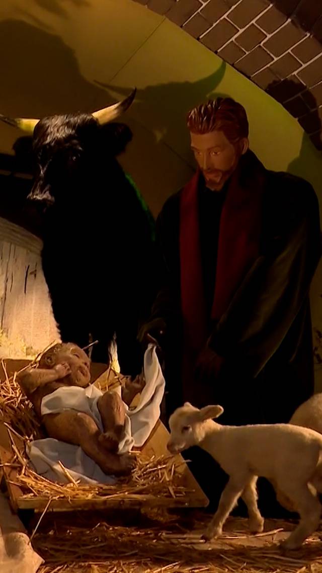 Opening kerststal Sint Jan