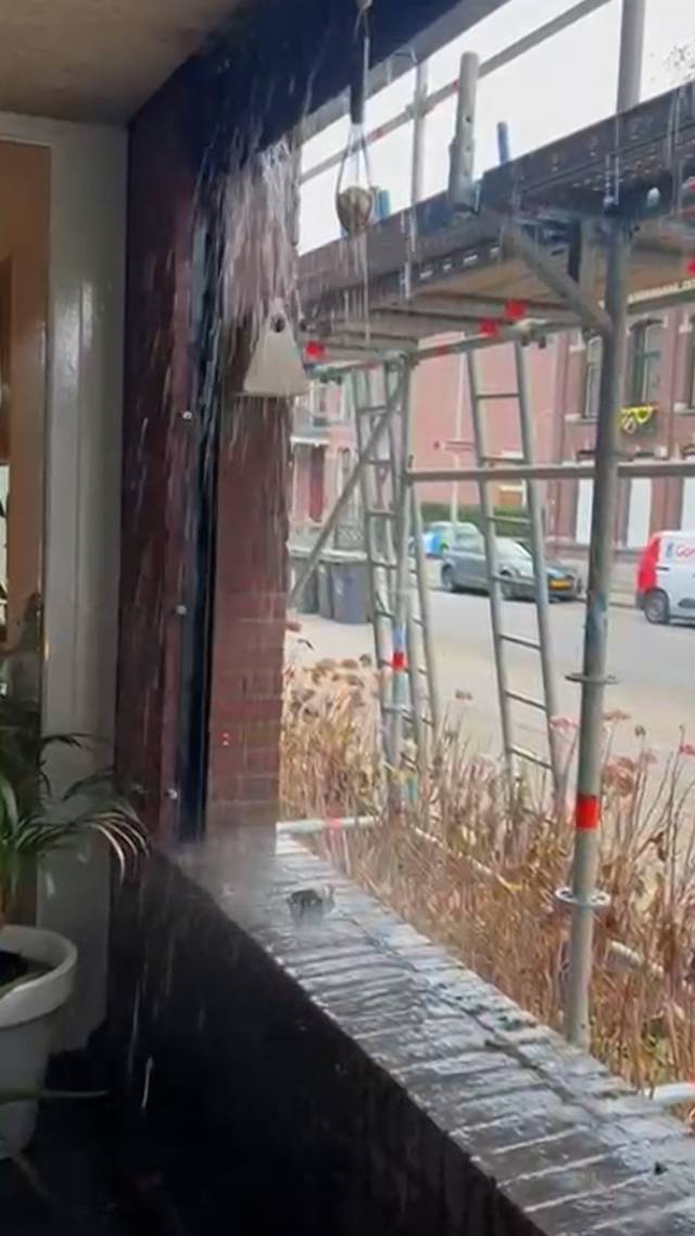 Waterval in de woonkamer