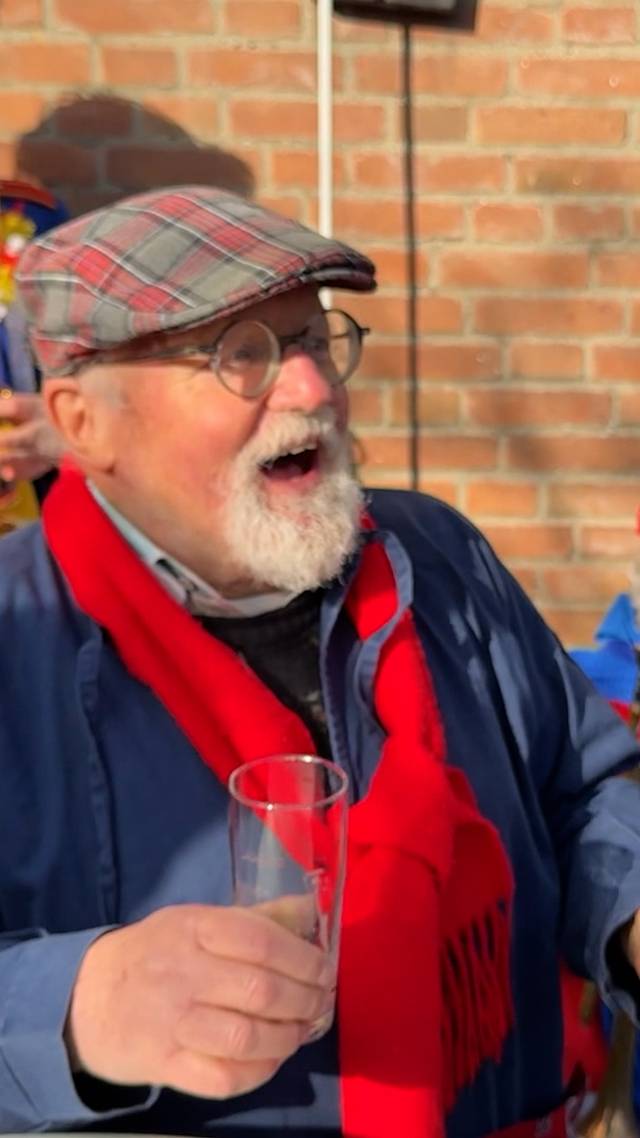 Aftrap carnaval in achtertuin