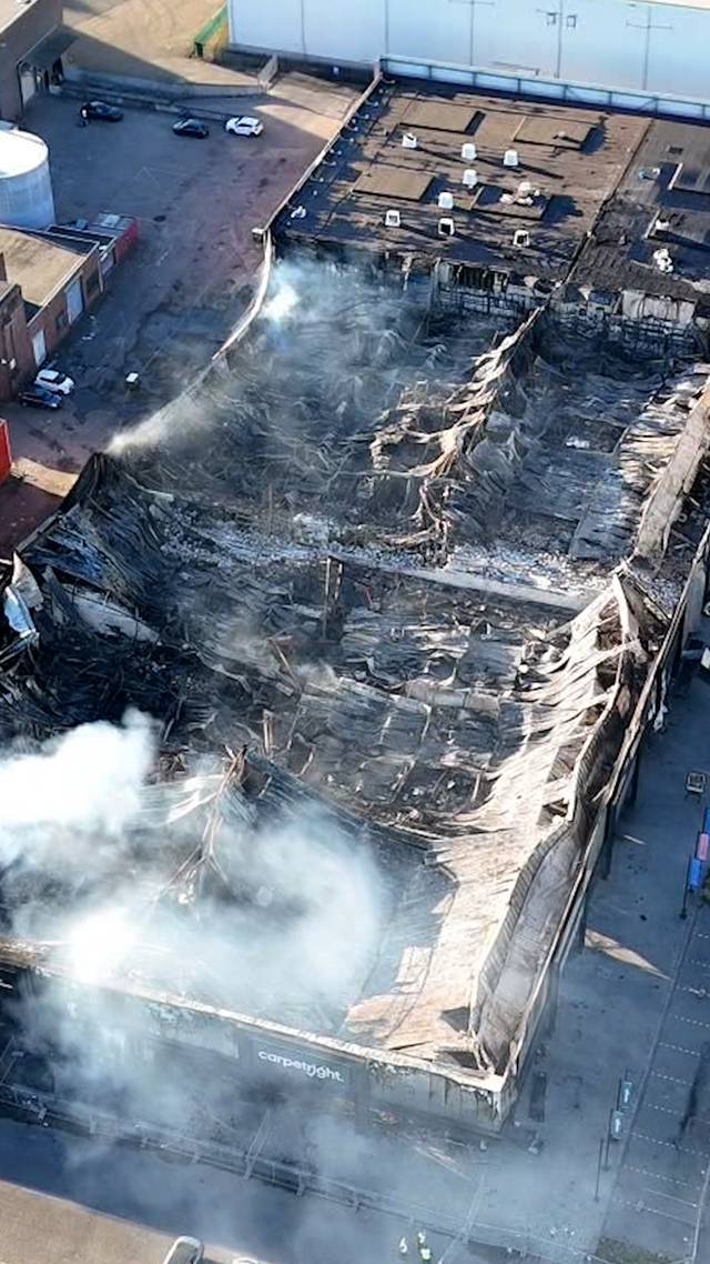 De schade van boven