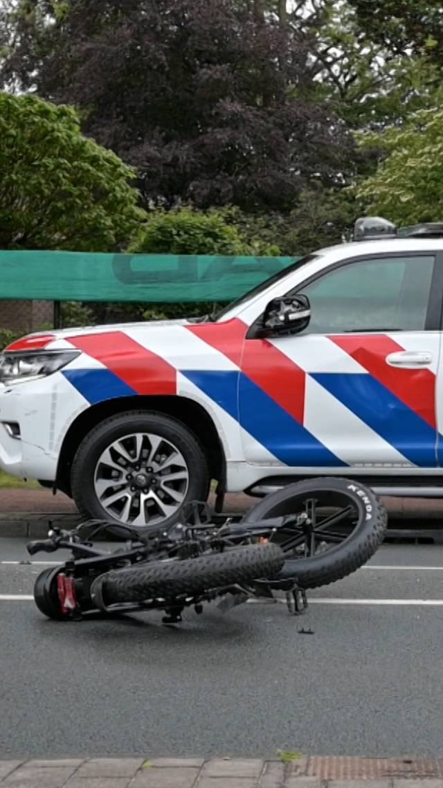 Fatbike botst met politie