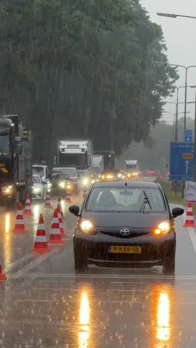 Chaos op de weg