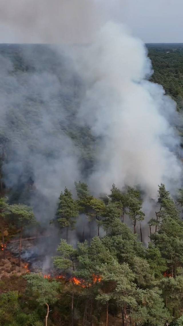 Natuurbrand breidt uit