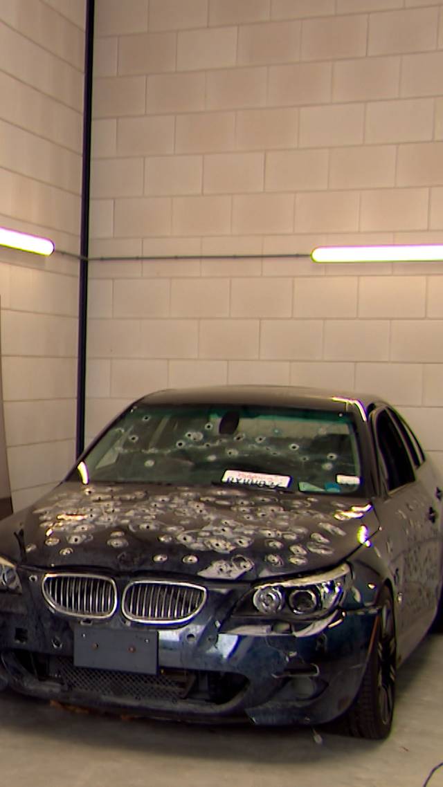 Beschoten auto?