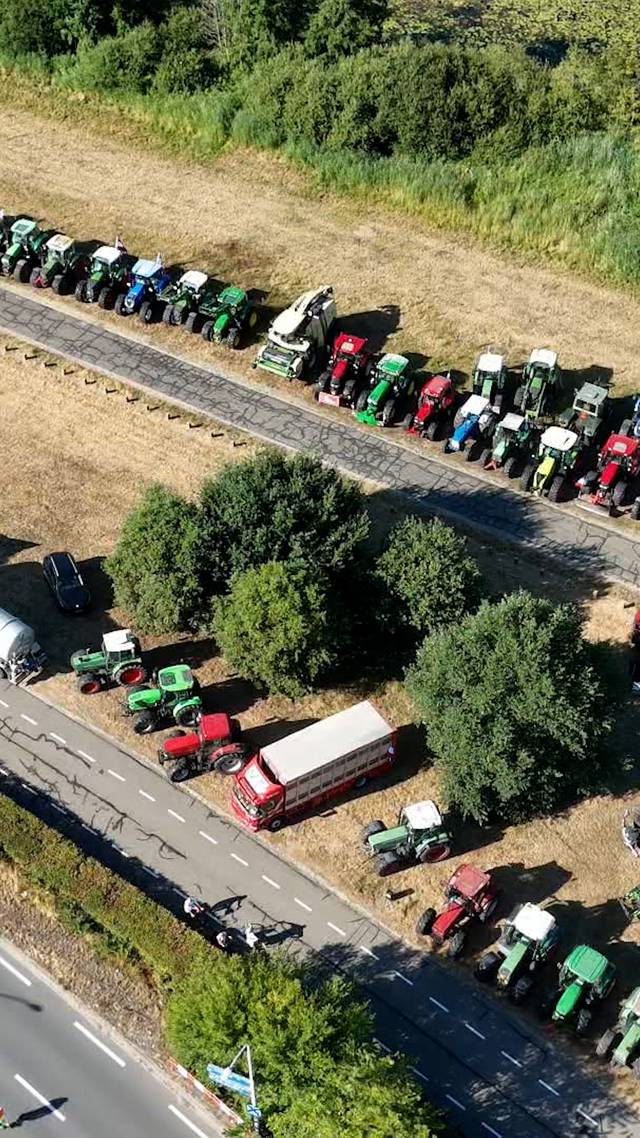 Trekkers vanuit de lucht