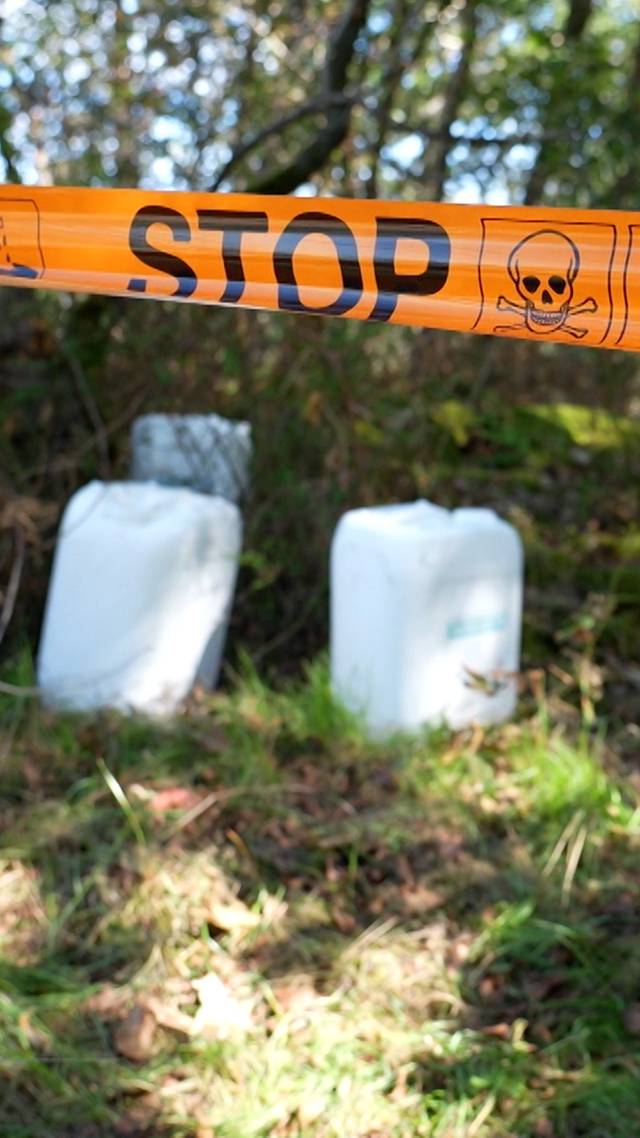 Chemisch afval gedumpt