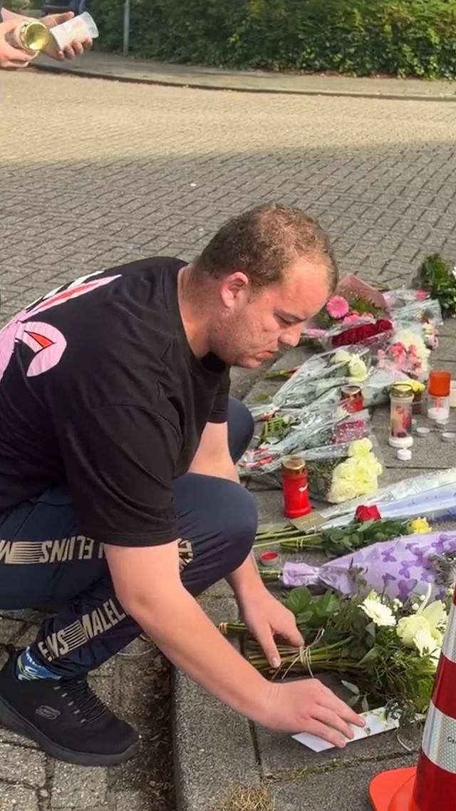 Bloemen na ongeluk