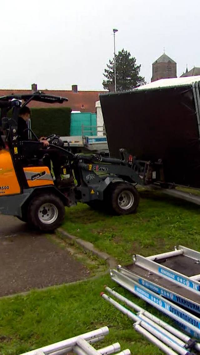 Opbouw horrorpretpark