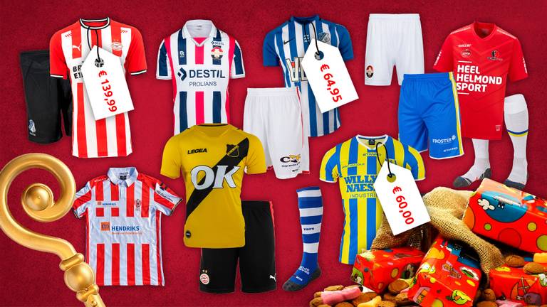 Voetbalshirts kosten Sinterklaas veel geld