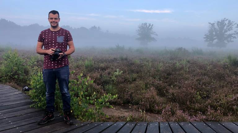 Sebastiaan van de Ham op het Vlonderpad in Breda (foto: Raoul Cartens).