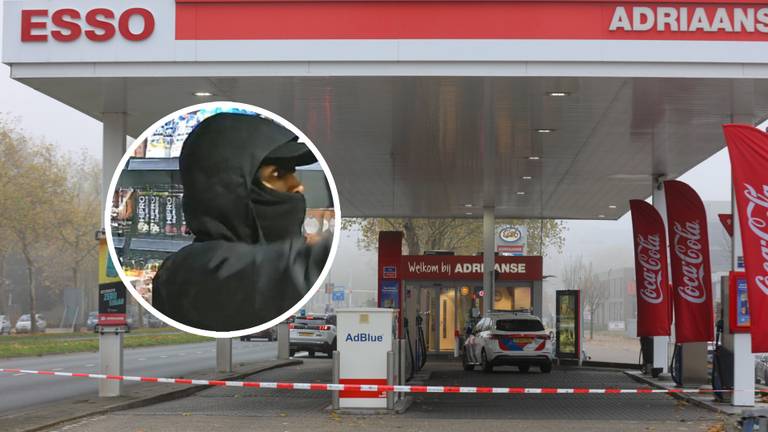 Deze man overviel half november het tankstation aan de Limburglaan in Eindhoven (foto: Arno van der Linden/SQ Vision, politie).