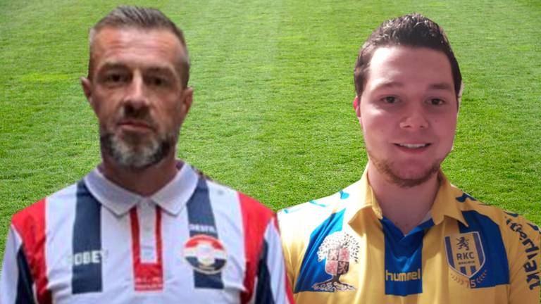 Theon Scholten (Willem II-fan) en Robin (RKC-fan)