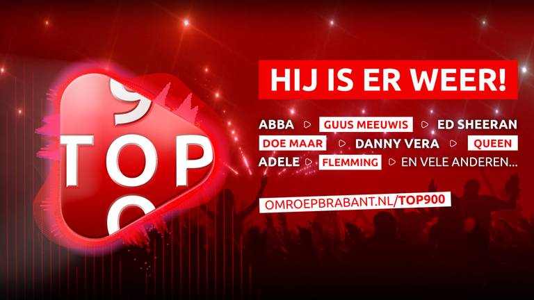 De Top 900 is te horen bij ons op de radio vanaf 17 september. 