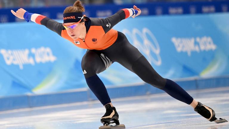 Ireen Wüst trainde al in Peking op de Olympische baan