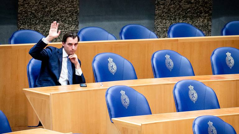 Thierry Baudet in de Tweede Kamer (foto: ANP).