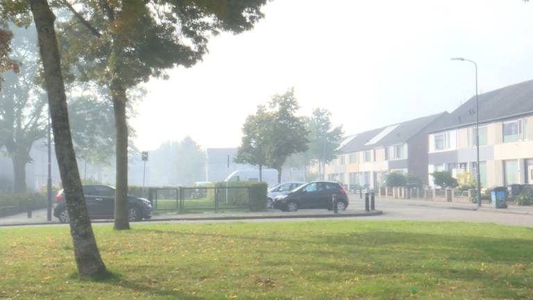 Veel rook in de Sprookjesbuurt in Den Bosch (Foto door: Lola Zopfi).