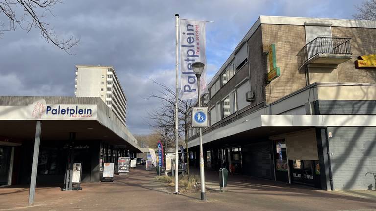 Het Paletplein in Tilburg, waar een coffeeshop moet komen (foto: Agnes van der Straaten).