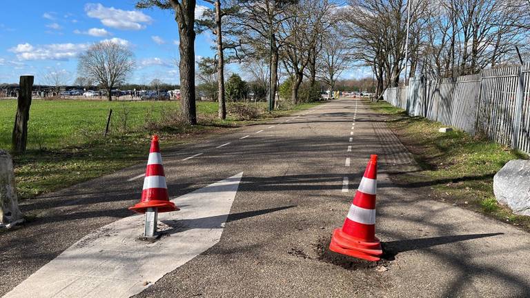 Vermoedelijk de plek op de Kinkenpolder waar de auto crashte (foto: Megan Hanegraaf).