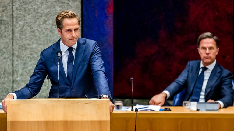 De Jonge en Rutte lagen onder vuur in het debat (foto: ANP).