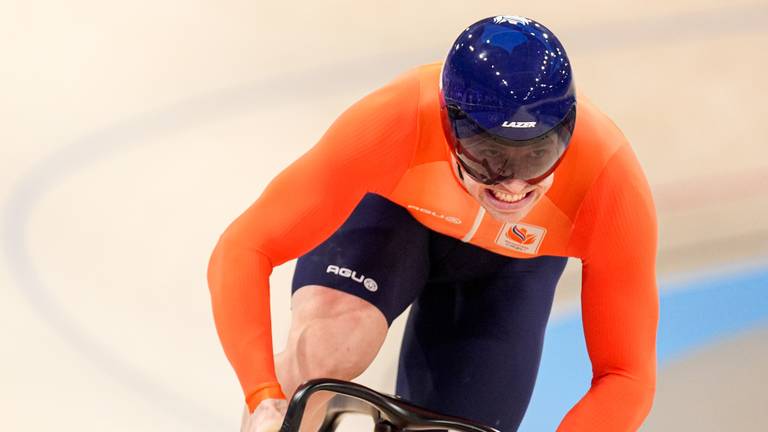 Harrie Lavreysen kan ook verliezen (foto: Orange Pictures).