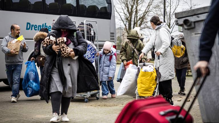 De asielopvang in Uden (foto: ANP/Rob Engelaar).