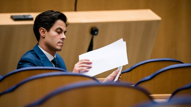 Rob Jetten in de Tweede Kamer (foto: Bart Maat/ANP).