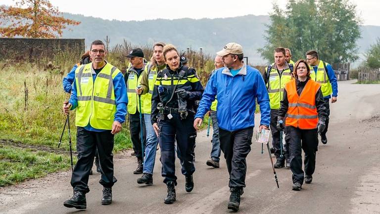 Het Veteranen Search Team in actie tijdens een vorige zoektocht (Archieffoto: SQ Vision).