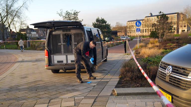 In het park werd uitgebreid onderzoek gedaan (foto: Harrie Grijseels/SQ Vision).