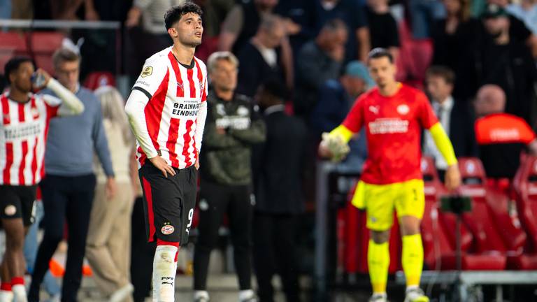Invaller Ricardo Pepi kon niet voorkomen dat PSV verloor van Telstar (foto: Joris Verwijst/Orange Pictures).