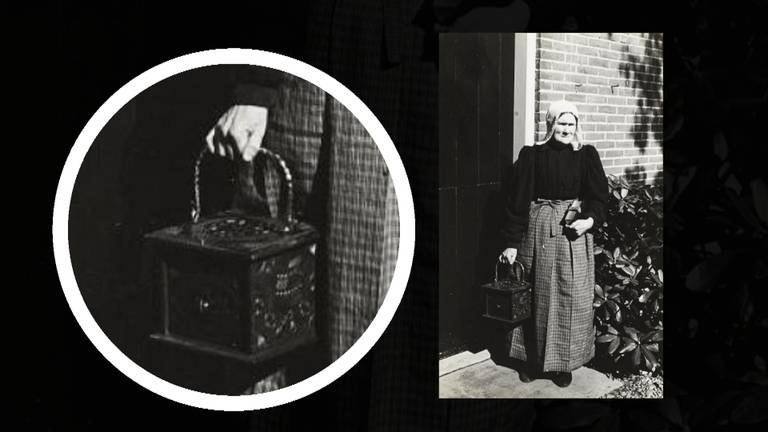 Vrouw met een kerkstoof (Foto: Openluchtmuseum) 