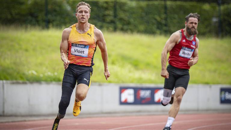 Levi Vloet bij een wedstrijd in Duitsland. (Foto: IMAGO/BEAUTIFUL SPORTS/B.Hoffmann