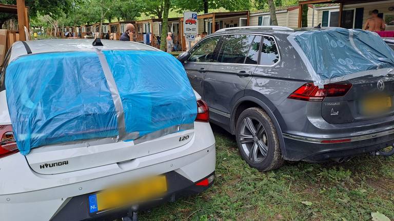 Getroffen auto's in Italië (foto: eigen beeld). 