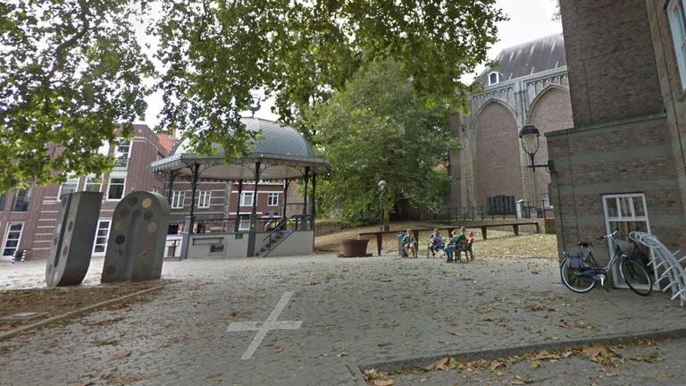 De jongen werd mishandeld op het Thaliaplein in Bergen op Zoom (beeld: Google Streetview).
