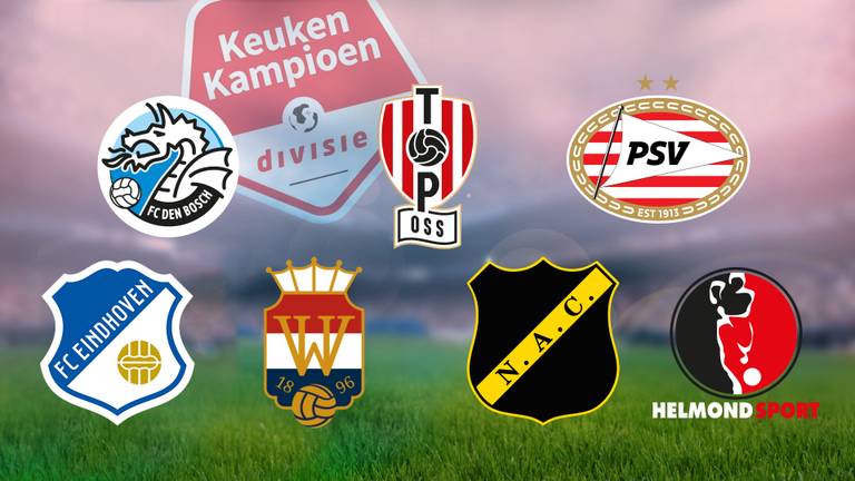 De Brabantse clubs die dit seizoen uitkomen in de Keuken Kampioen Divisie