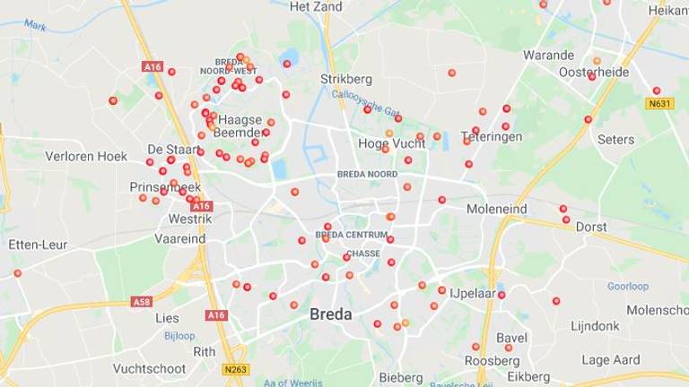 Meldingen van de knallen via de website watwasdieknal.nl 