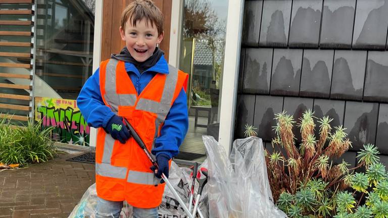 Oscar is een van de jongste klimaatburgemeesters van Nederland (privéfoto).