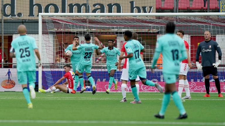 Vreugde na de 1-1, verder zou Willem II niet komen (foto: OrangePictures).