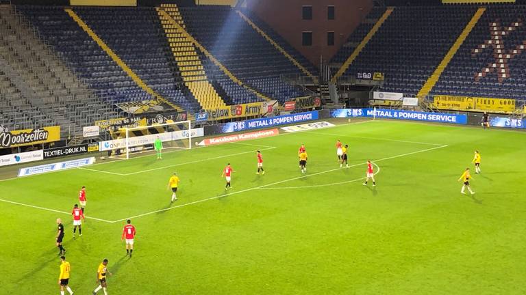 NAC-Jong FC Utrecht werd gespeeld in een leeg Rat Verlegh Stadion.