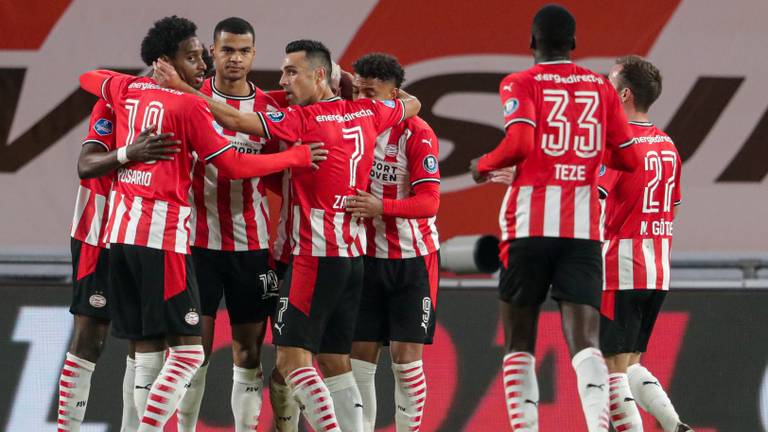 Vreugde bij PSV (foto: Orange Pictures).