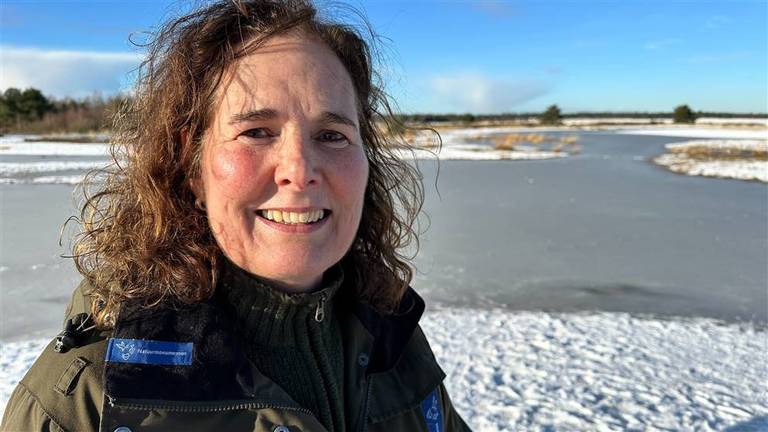 Grote watervlakte in de Drunense Duinen door de regen: 'Nog nooit gezien'