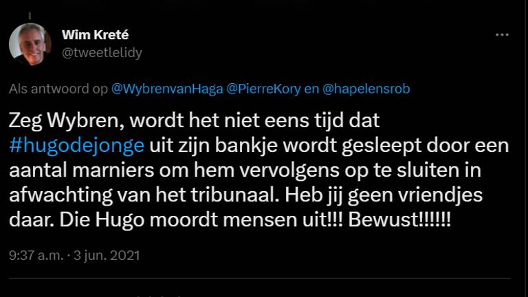 Wim Kreté op Twitter.