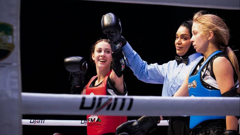 Jaimely Pruijmboom pakte de wereldtitel (foto: Brahim Farssi).