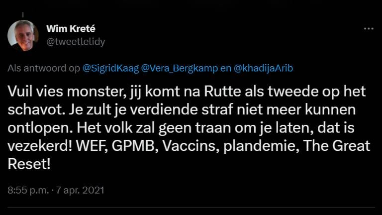 Wim Kreté op Twitter.